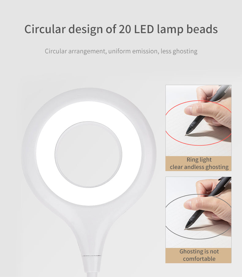 Rotated in 360 Degree Study Reading Light Detachable Desk Learning Lamp Design Removable Led Magnet Lamp