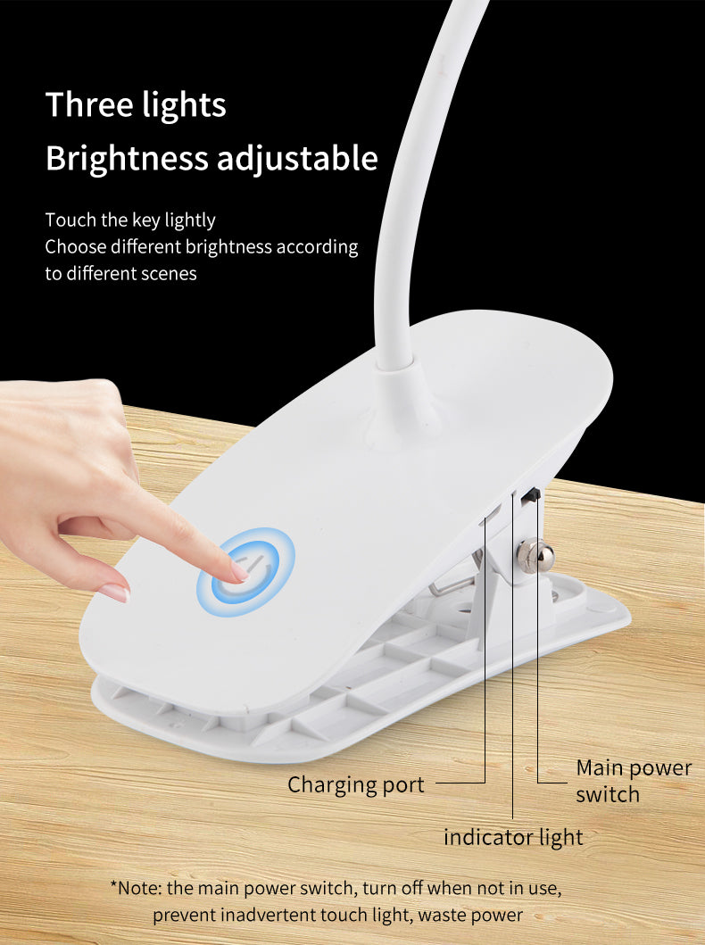 Rotated in 360 Degree Study Reading Light Detachable Desk Learning Lamp Design Removable Led Magnet Lamp