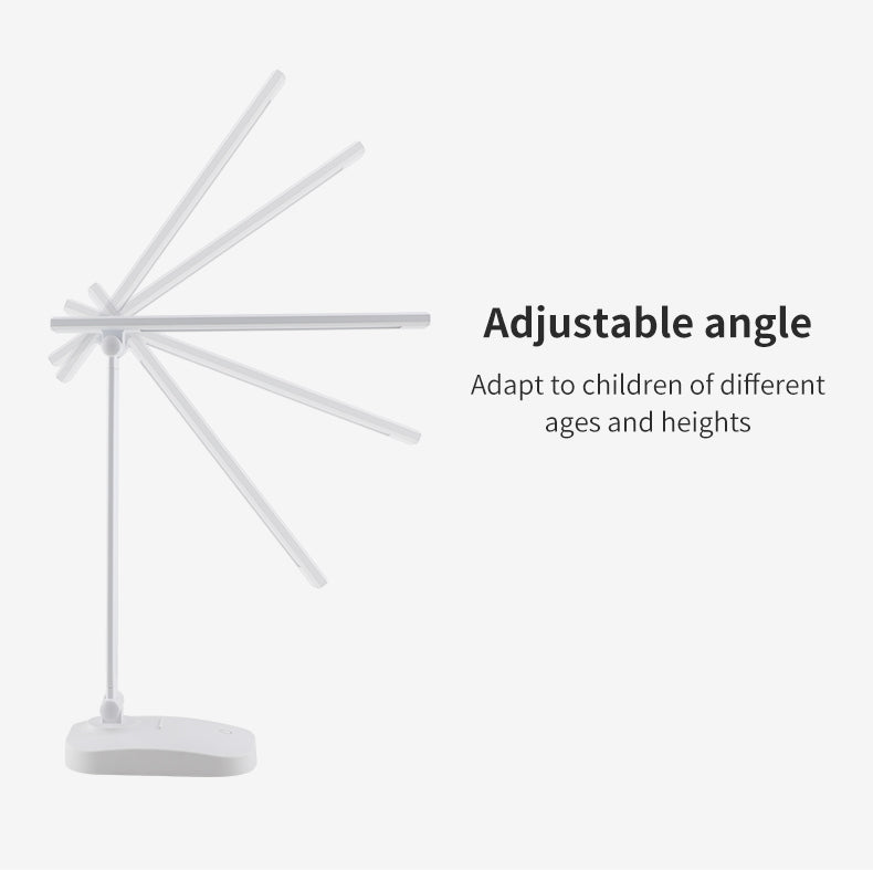 3 Color Stepless Dimmable Touch Foldable Table Lamp Led Bedside Reading Eye Protection Night Light DC5V USB Chargeable