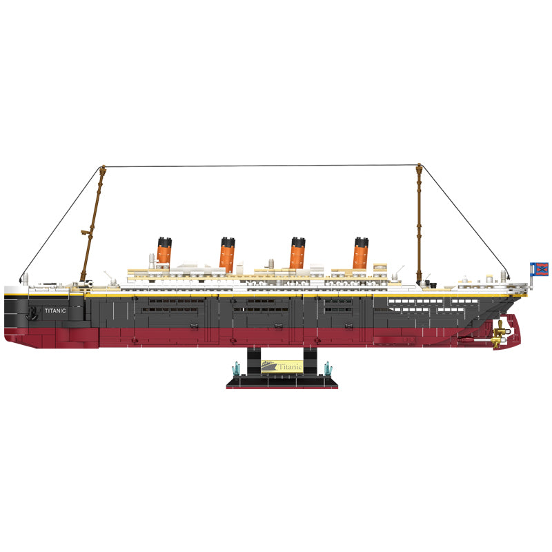 2288PCS Titanic Building Set Big Boat Block Model Set With Light Strip Gift