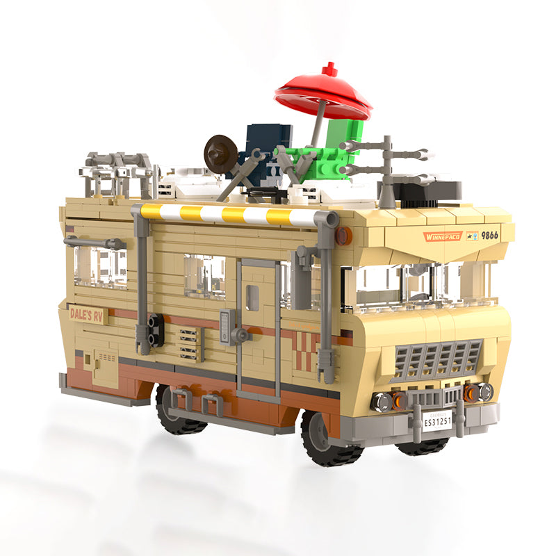 746pcs Zombie Apocalypse Survival Walking Dead RV Building Blocks Set High-Tech Brick Dale's Bus WGC