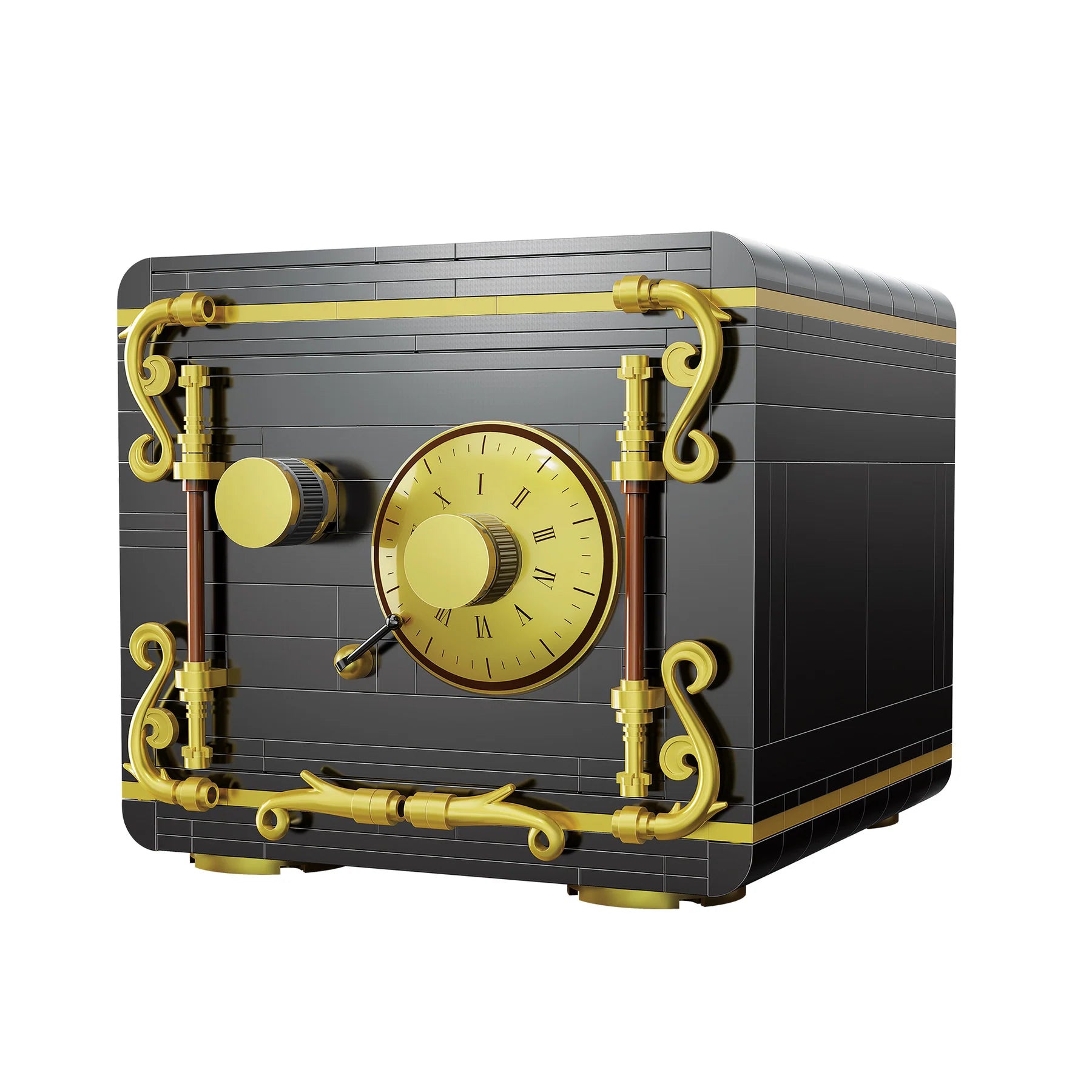 CaDA C71006W 424 Pics Combination Safe building block set antique-style safe