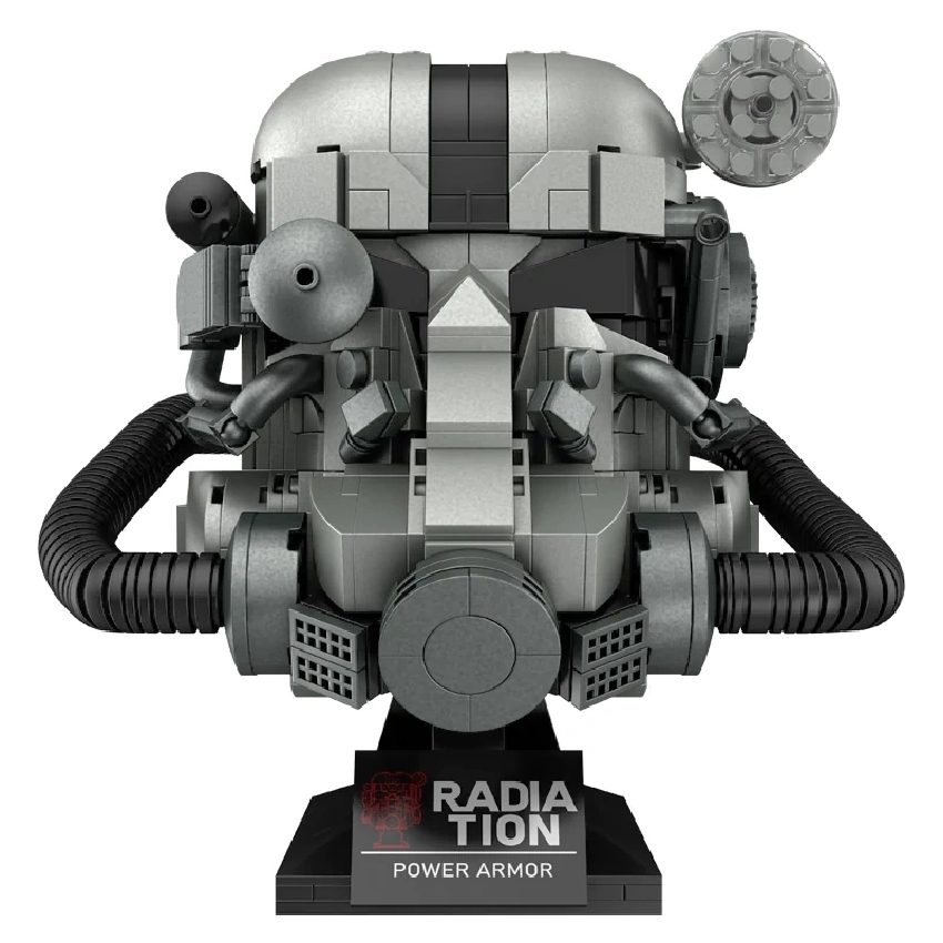 1088pcs Fallout Power Armor Helmet Building Block Set Collectible Decoration WGC