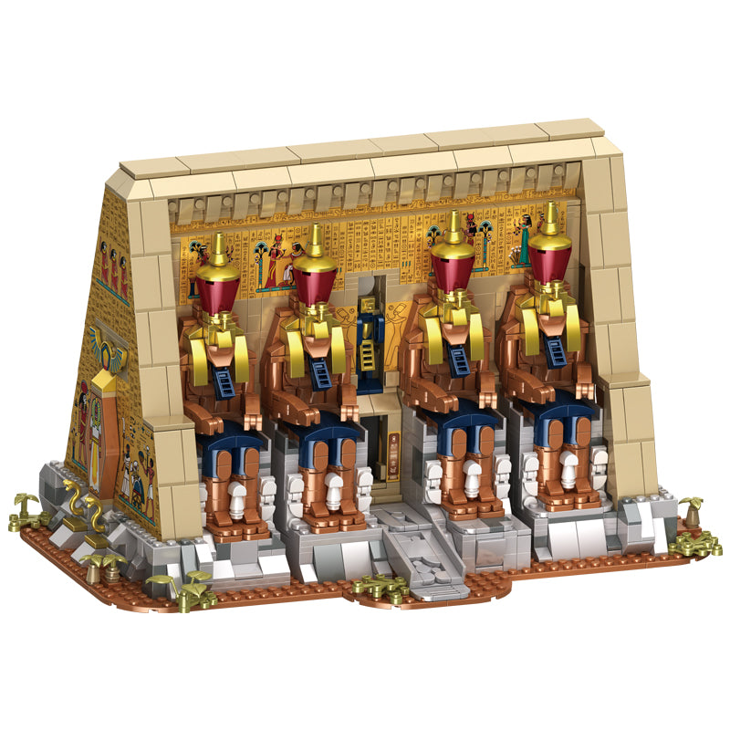 2666pcs Ancient Egyptian Temple Architecture Building Blocks Set WGC