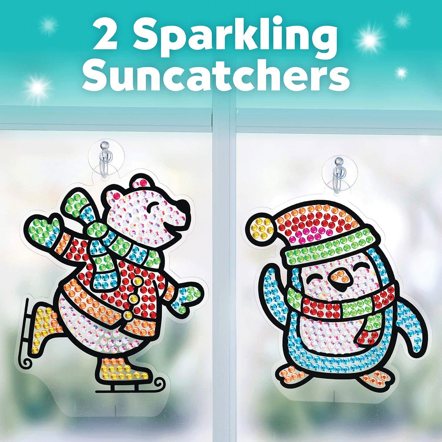 Magical Big Gem Painting DIY Arts and Crafts DIY Diamond Painting Stickers Kits for Kids Diamond Art Sticker Paint with Diamonds -Christmas Fun