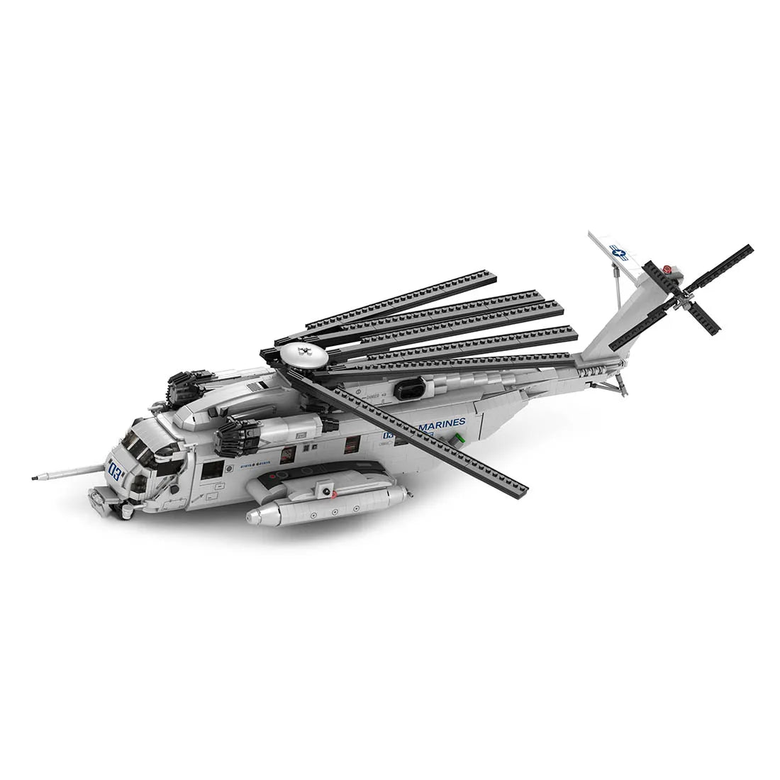 2192PCS CH-53E Super Stallion Helicopter Building Kit Military Aircraft Model Assembly Reobrix