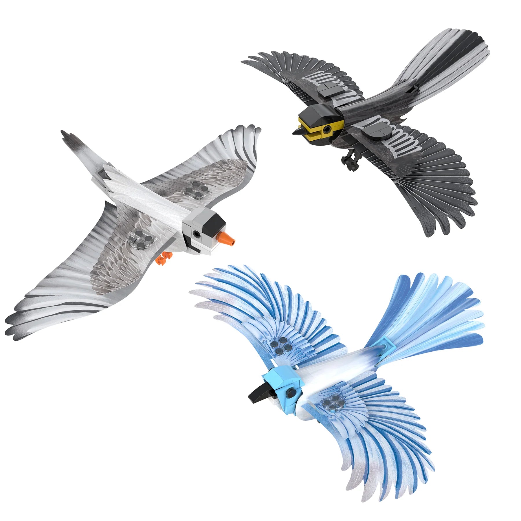 CaDA C71025W 382 Pcs Elements Endangered Birds of North America building blocks Compatible with Lego