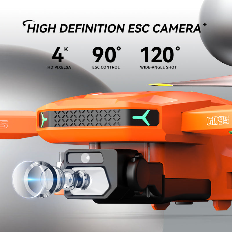 GD95 Pro 360 Obstacle Avoidance GPS-Enabled RC Drone with Long Range 3-Axis Gimbal and Dual 4K HD Cameras Brushless Quadcopter