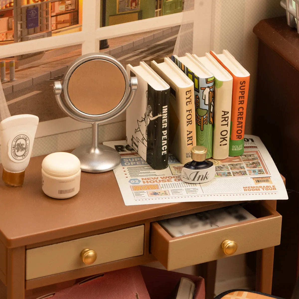 Robotime Rolife ROKR Miniature House Sweet Dream Bedroom DW009