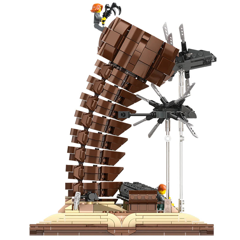 1688Pcs Sandworm Building Blocks Set Suspended Ornithopter Building Blocks Toy Sci-Fi Movie WGC