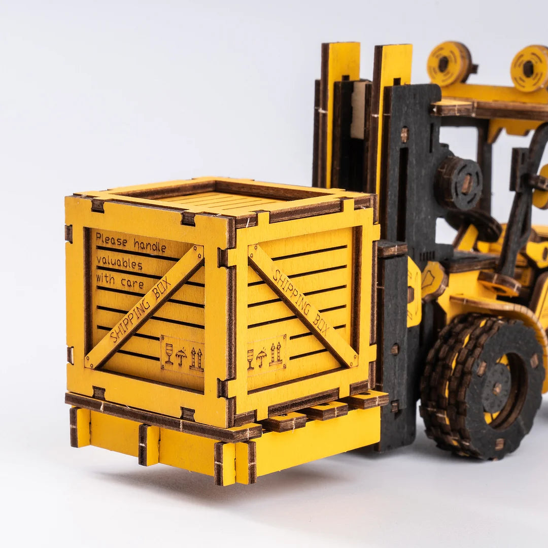 ROKR Forklift Engineering Vehicle 3D Wooden Puzzle TG413K  Educational Toy for Kids Truck Toys for Gifts