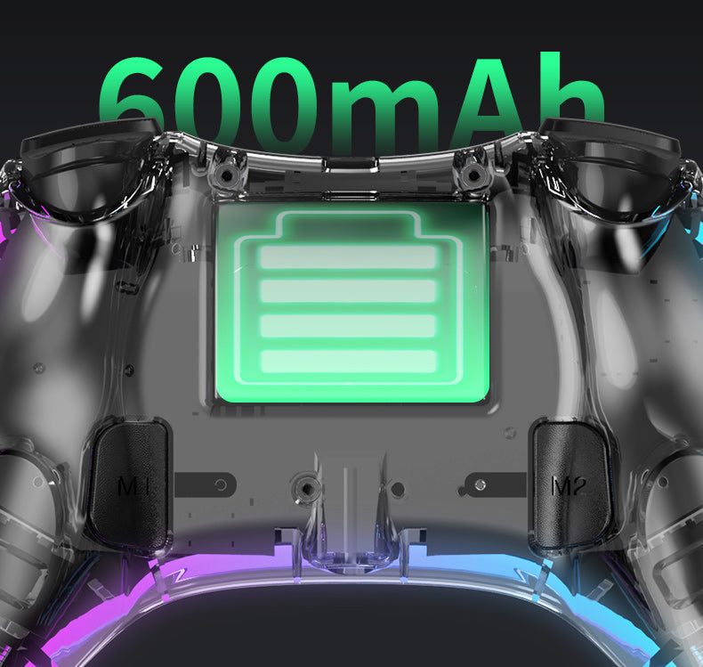 Transparant Colorful Wireless Game Controller for PS4 /Switch /PS3/Android /PC/IOS Joystick Gamepad for PS4 Console Touch Button