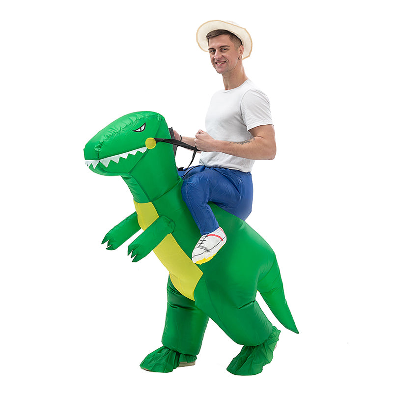 Green Inflatable Dinosaur Costume toddle Halloween Christmas Party Cosplay Costumes Dress Suit for children Adult book week costume
