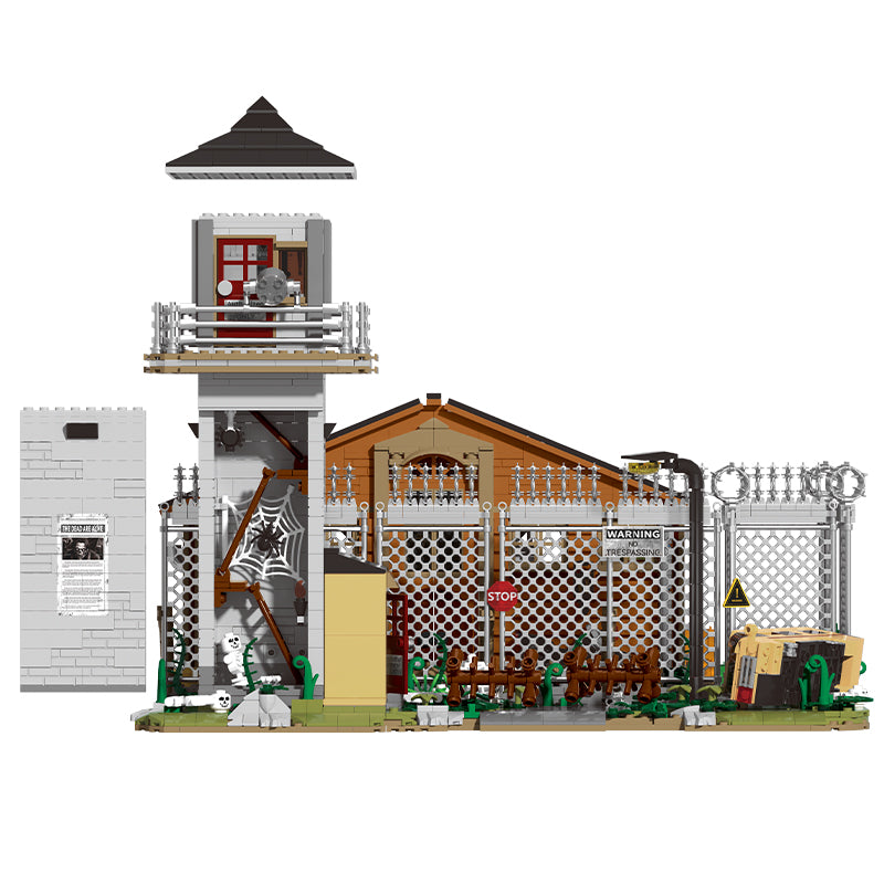 2288pcs The Walking Dead Apocalypse Prison Building Block Creative Design WGC
