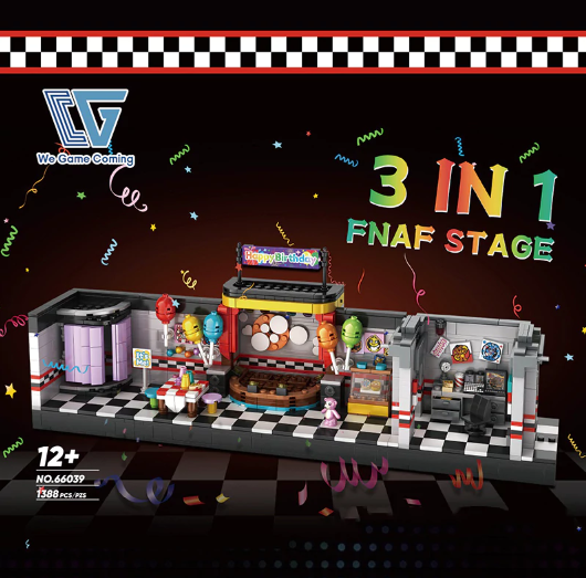 1388PCS Five Nights at Freddy's scene Movie & Game DIY Model Building Blocks WGC