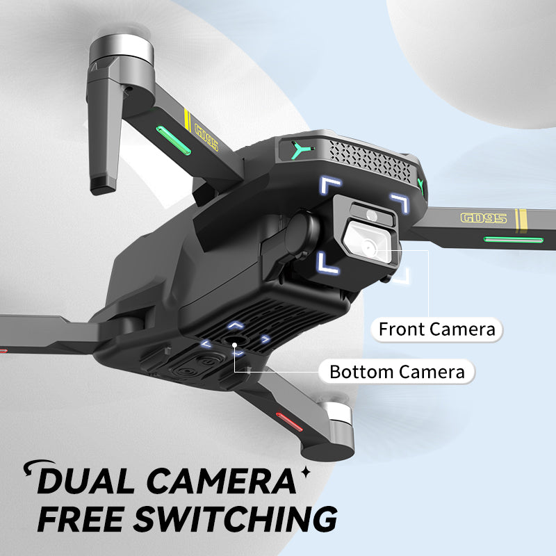 GD95 Pro 360 Obstacle Avoidance GPS-Enabled RC Drone with Long Range 3-Axis Gimbal and Dual 4K HD Cameras Brushless Quadcopter