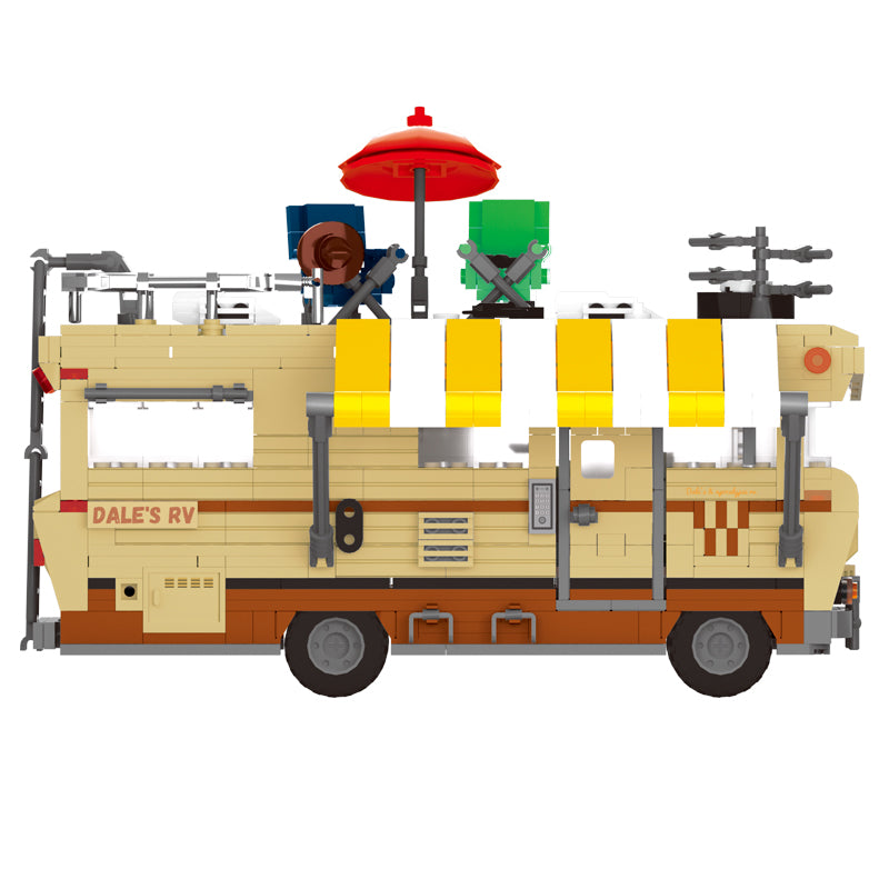 746pcs Zombie Apocalypse Survival Walking Dead RV Building Blocks Set High-Tech Brick Dale's Bus WGC