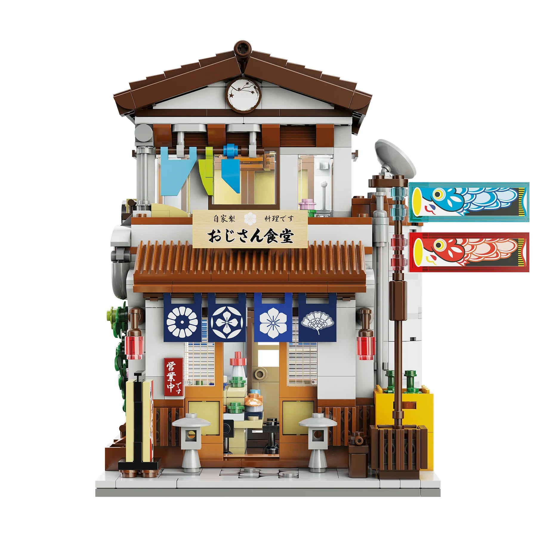 CaDA 861Pics Japanese Style Canteen C66014W Traditional Japanese two-story building Late Night Canteen