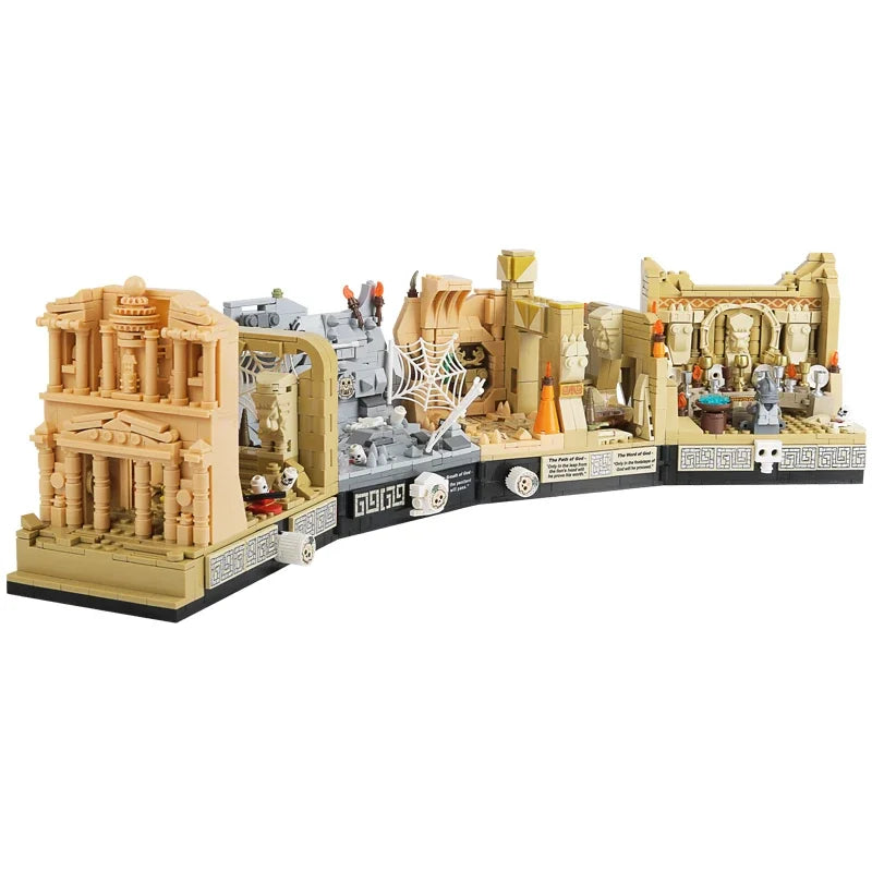 2388PCS Indiana Jones Tomb Adventure Building Blocks Raiders Of The Lost Ark Scenes DIY Model WGC