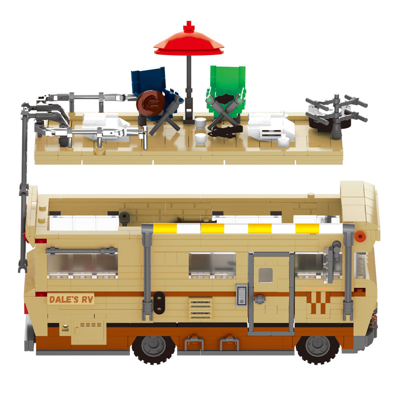 746pcs Zombie Apocalypse Survival Walking Dead RV Building Blocks Set High-Tech Brick Dale's Bus WGC