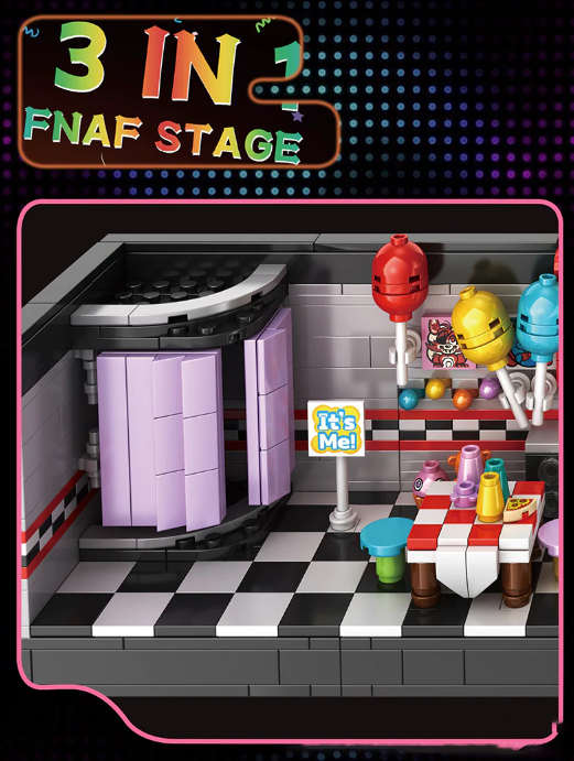 1388PCS Five Nights at Freddy's scene Movie & Game DIY Model Building Blocks WGC