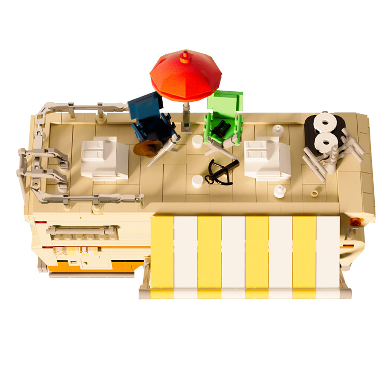 746pcs Zombie Apocalypse Survival Walking Dead RV Building Blocks Set High-Tech Brick Dale's Bus WGC