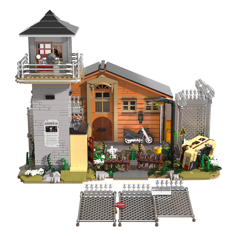 2288pcs The Walking Dead Apocalypse Prison Building Block Creative Design WGC