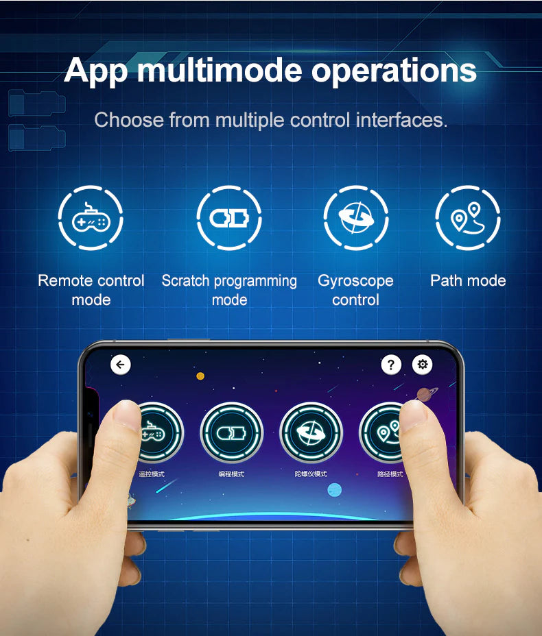 CaDA C51073W 325PCS Bricks Model RC Blue Race Car Programming Building Blocks Remote Control Speed Vehicle