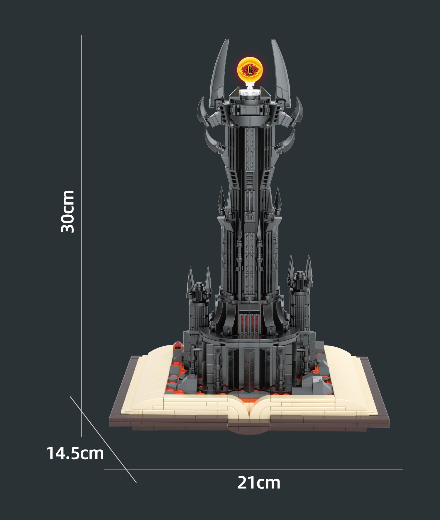 Lord of the Rings Castle Block Toy Creator Building Dark Tower Magic Book Harry Magic Train Block Set Boy Adult Gift