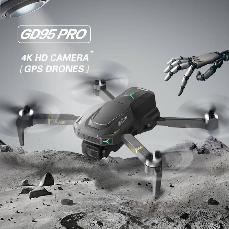 GD95 Pro 360 Obstacle Avoidance GPS-Enabled RC Drone with Long Range 3-Axis Gimbal and Dual 4K HD Cameras Brushless Quadcopter