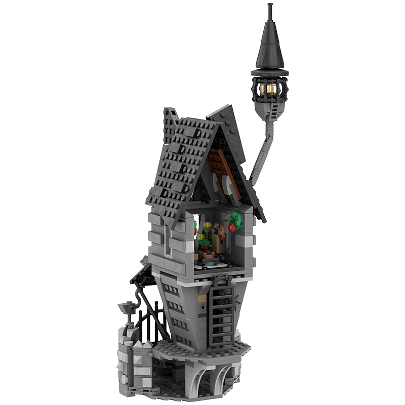 766PCS Halloween Building Set Mansion House Building Blocks Kit with Glowing Lighting Gift for Fans and Kids