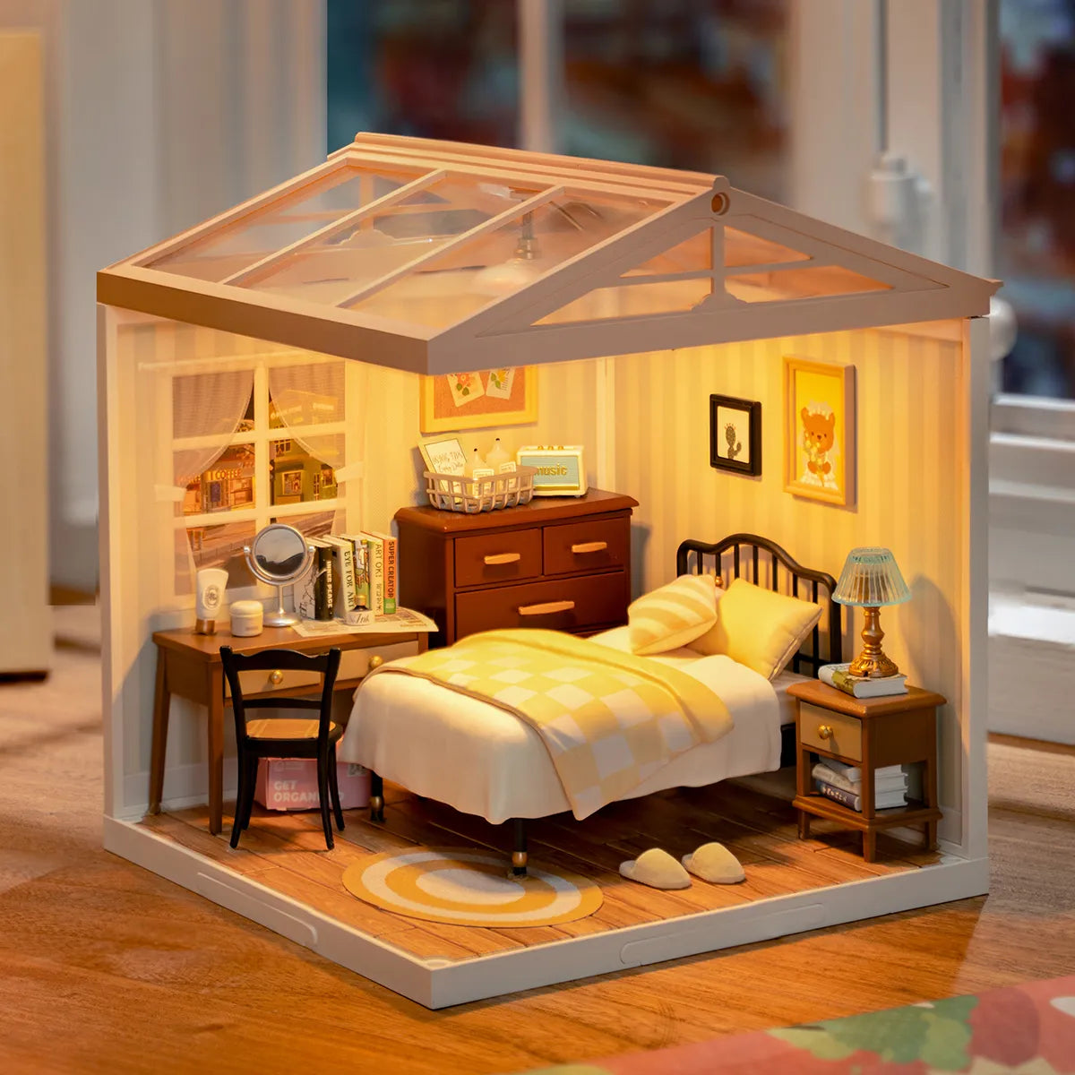 Robotime Rolife ROKR Miniature House Sweet Dream Bedroom DW009