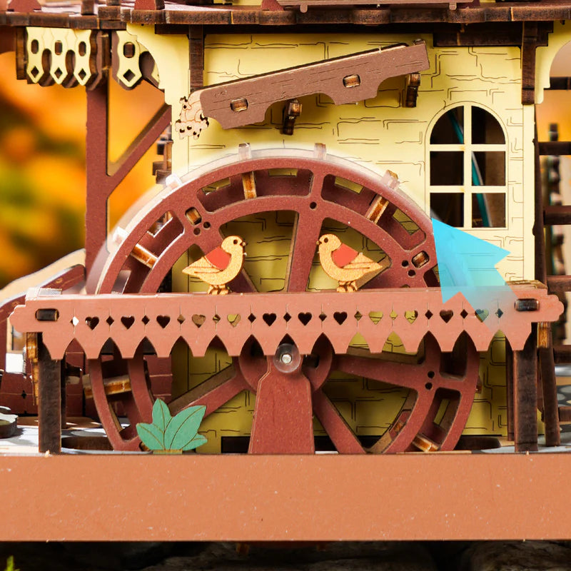 ROKR Colorful Cuckoo Clock Mechanical 3D Wooden Puzzle - LC901C | DIY Wooden Model Kit for Adults & Teens