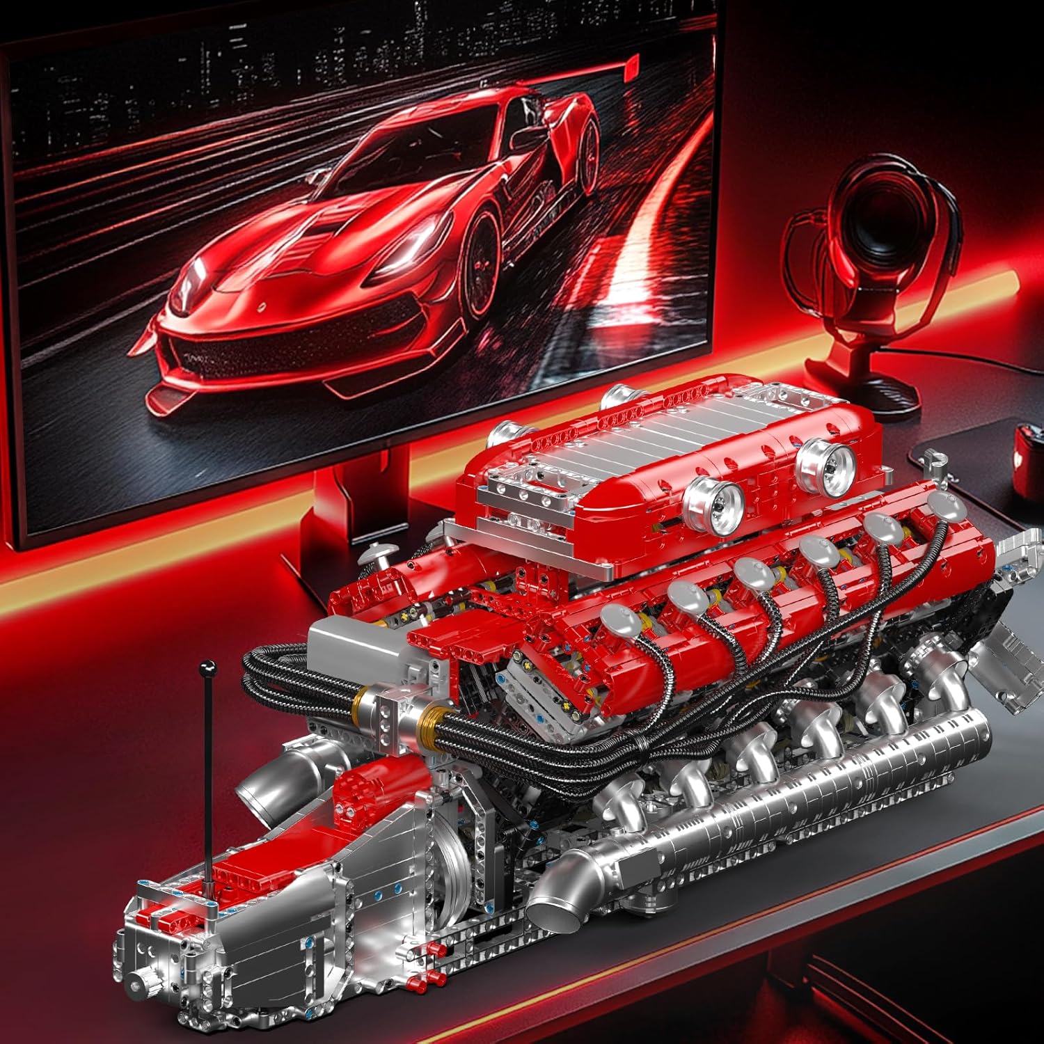 Mould King 10169 Italian Supercar V12 Engine Building Set | 3,472 Pcs