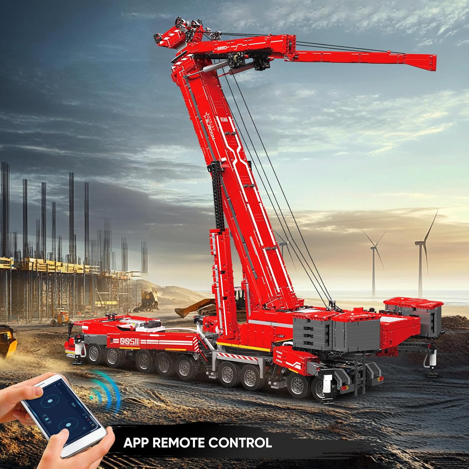 Mould King 17008 Ultimate Liebherr LTM 11200 Remote Controlled Crane Building Sets | 8,506 Pcs