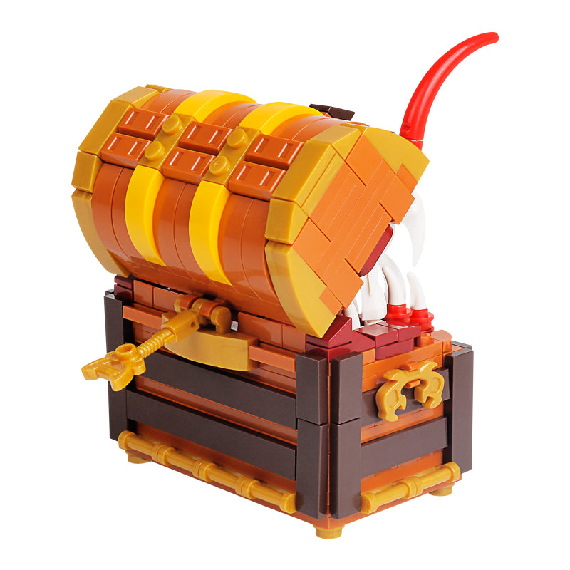 366PCS Mimic Monster Treasure Chest Legendary Collectible Figure Building Block Kit WGC