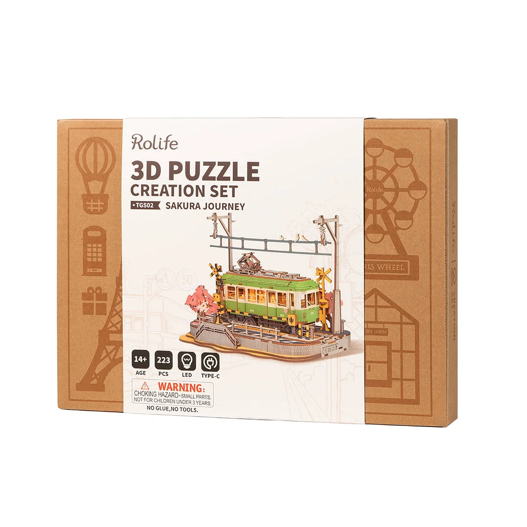 Robotime Rolife ROKR Sakura Journey 3D Wooden Puzzle TGS02