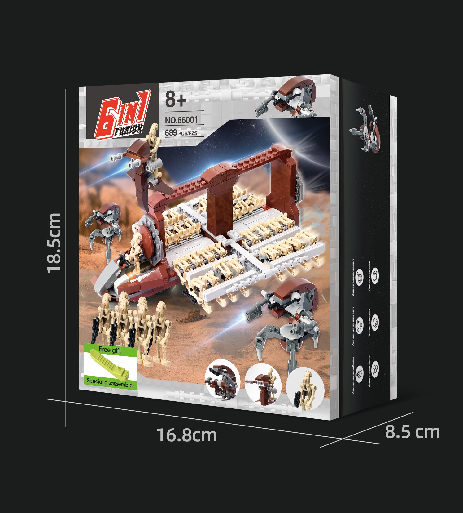 689PCS Star Wars Platoon Model Bricks Platoon Attack Building Blocks Set Machine and Destroyer Robot Bricks Toys For Children Birthday Gifts