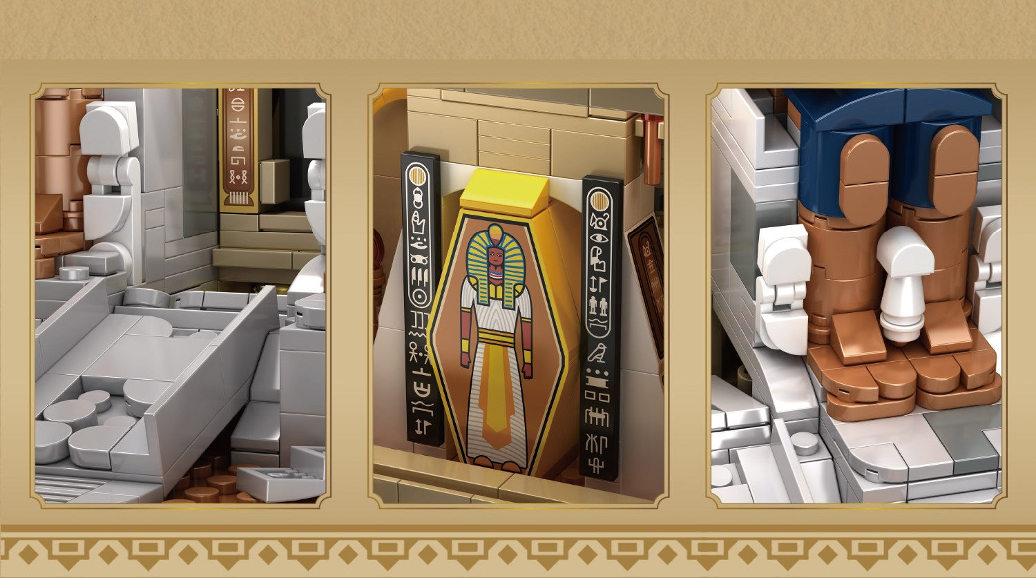 2666pcs Ancient Egyptian Temple Architecture Building Blocks Set WGC