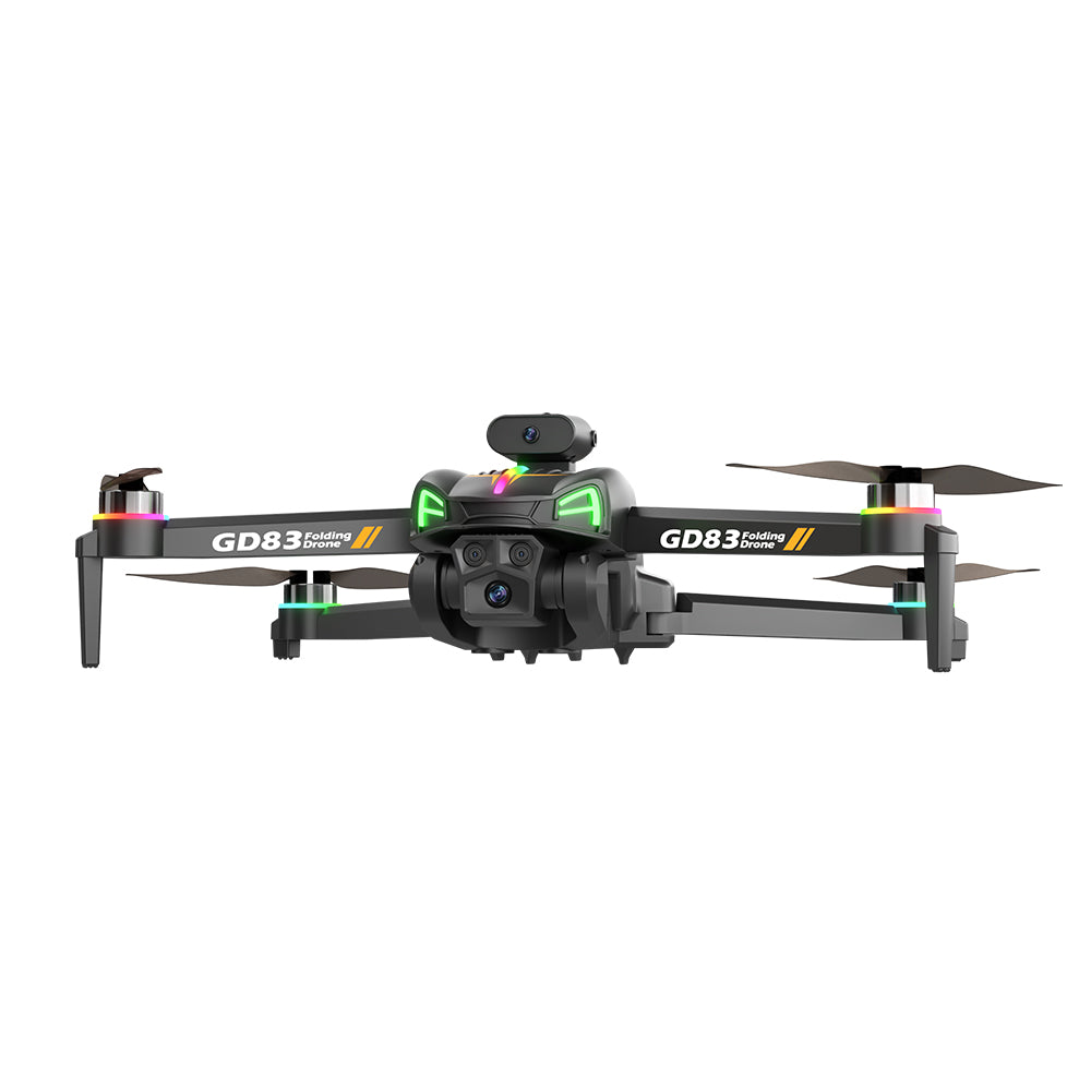 Global Drone GD83 Foldable Drone with 4K Camera | Brushless Motor Quadcopter Under $500, RGB Lights & Compact Design