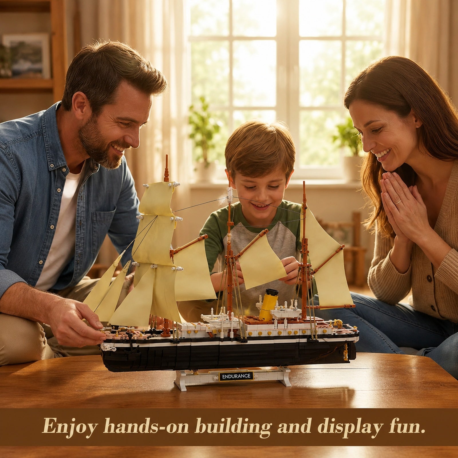 Endurance Sailing Ship family building and display lifestyle scene