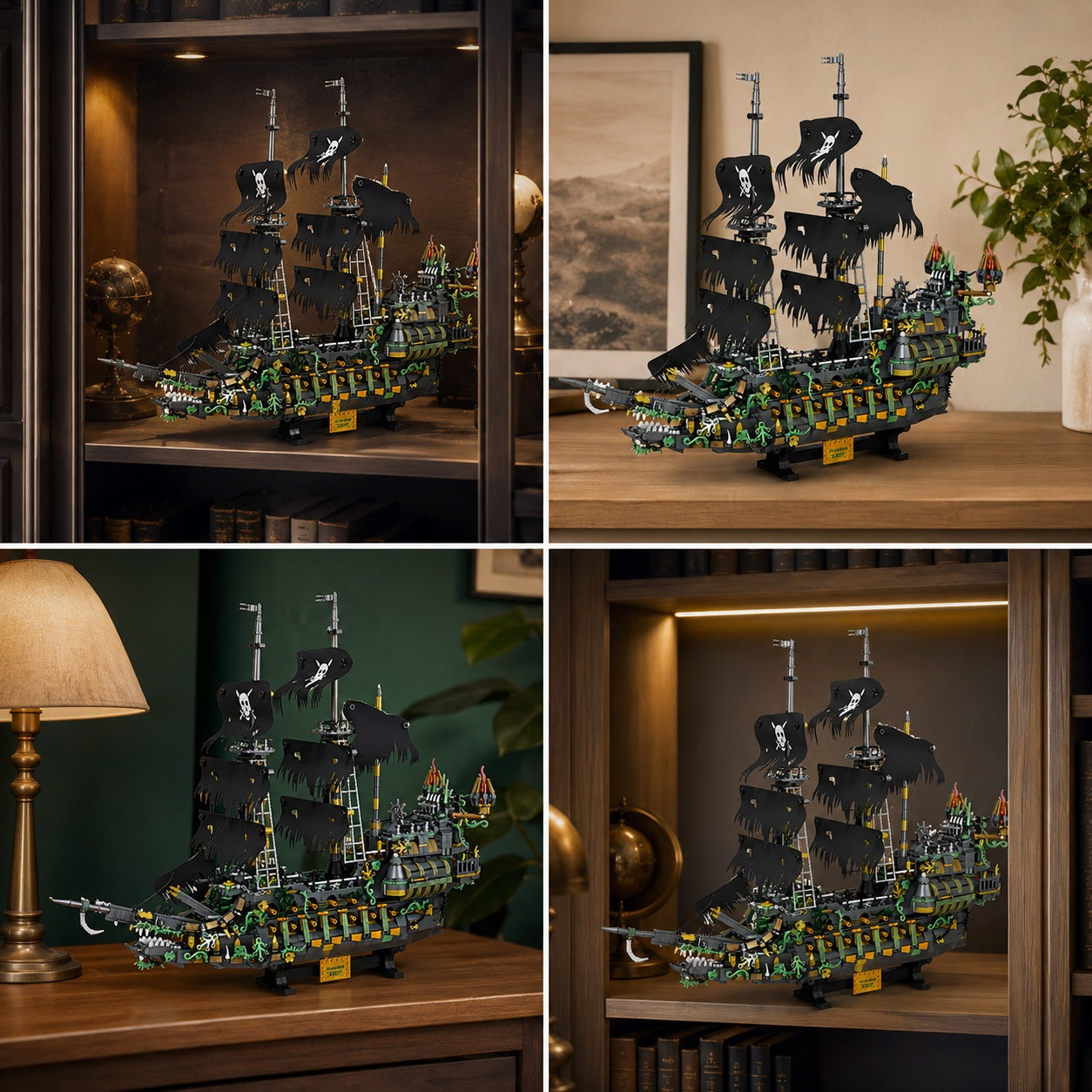 Flying Dutchman Dark Fantasy Ghost Ship display inspiration in home shelf and cabinet settings
