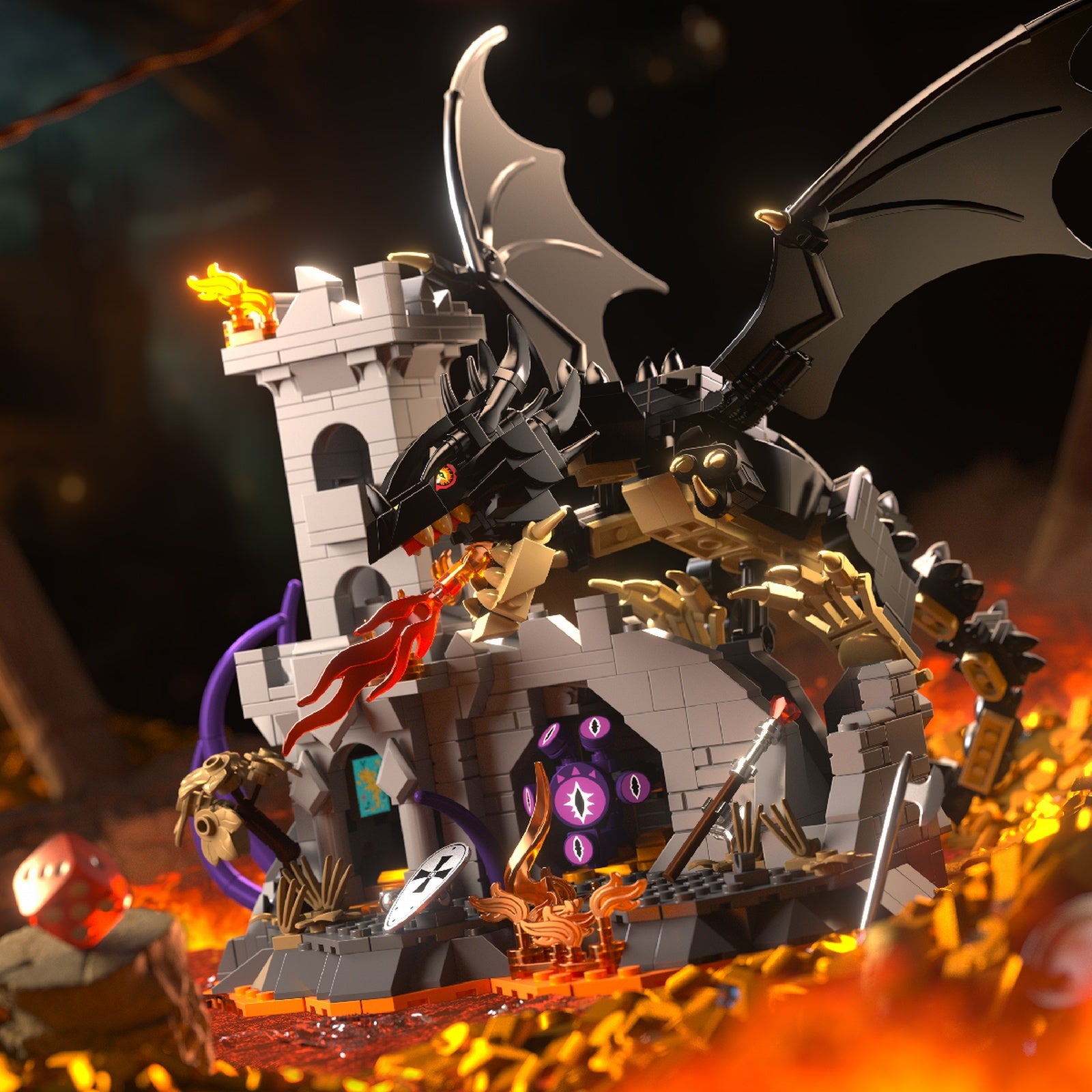 Dragon Flame Castle display lifestyle scene