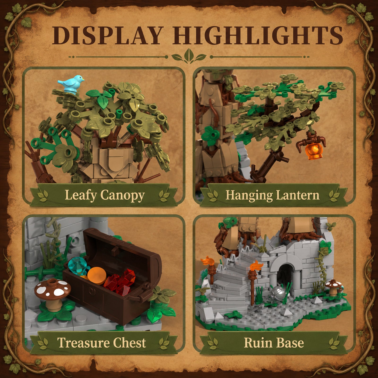 Arboreal Keep Fantasy Tree Guardian display highlights