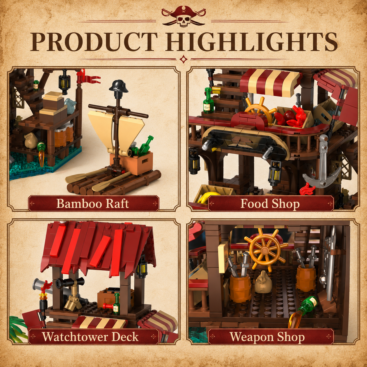 Pirates Bay Market product highlights