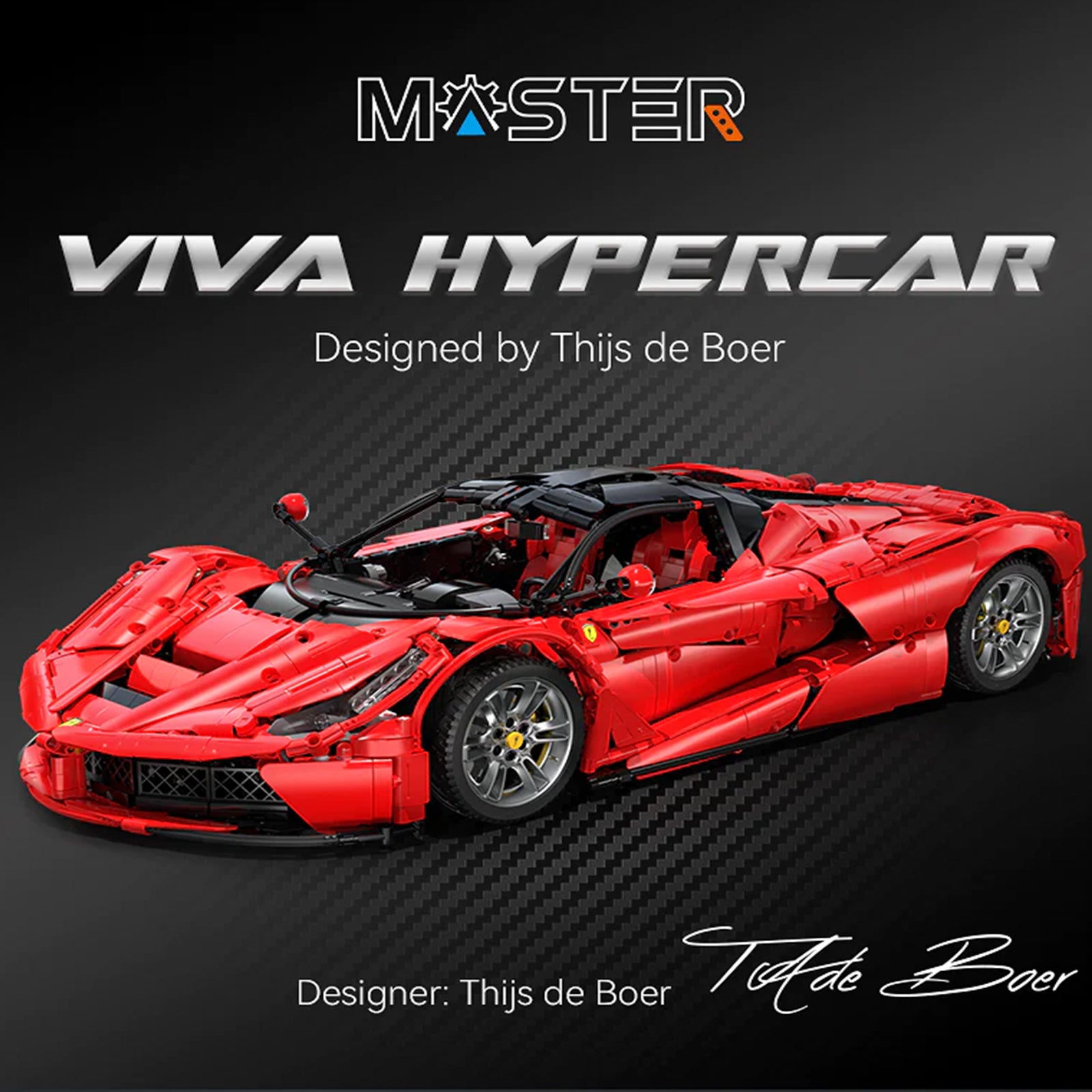 CaDA C61505W 4739Pics Viva Hypercar  V12 Engine Opening Butterfly Doors