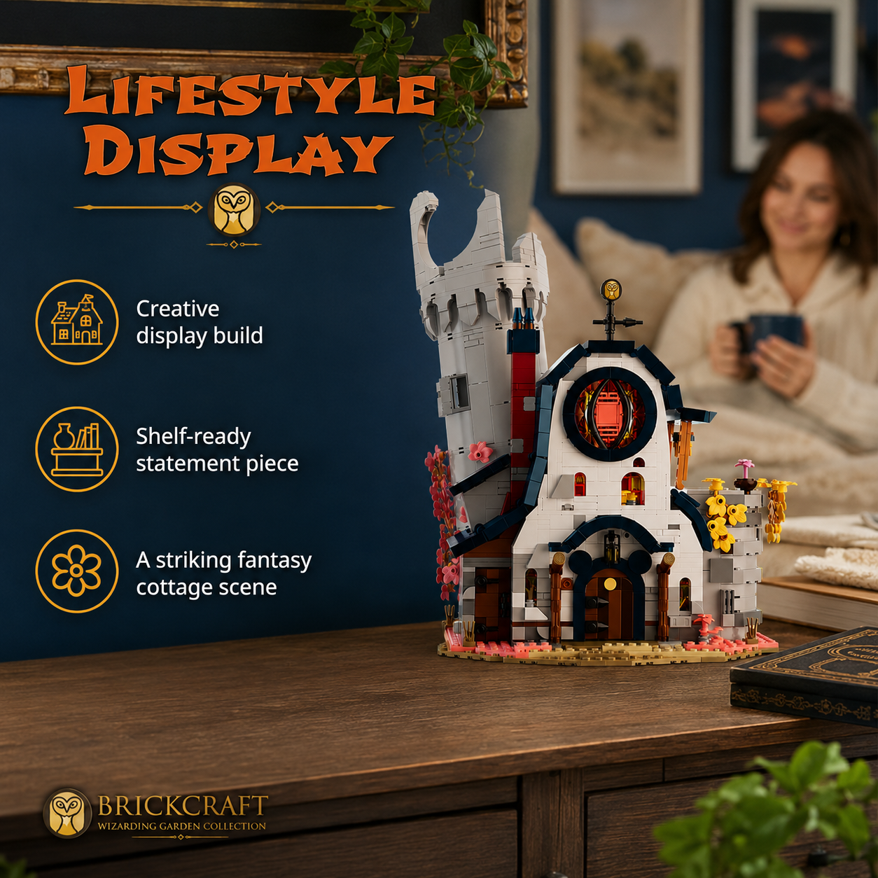 Mystic Owl Cottage lifestyle shelf display decor