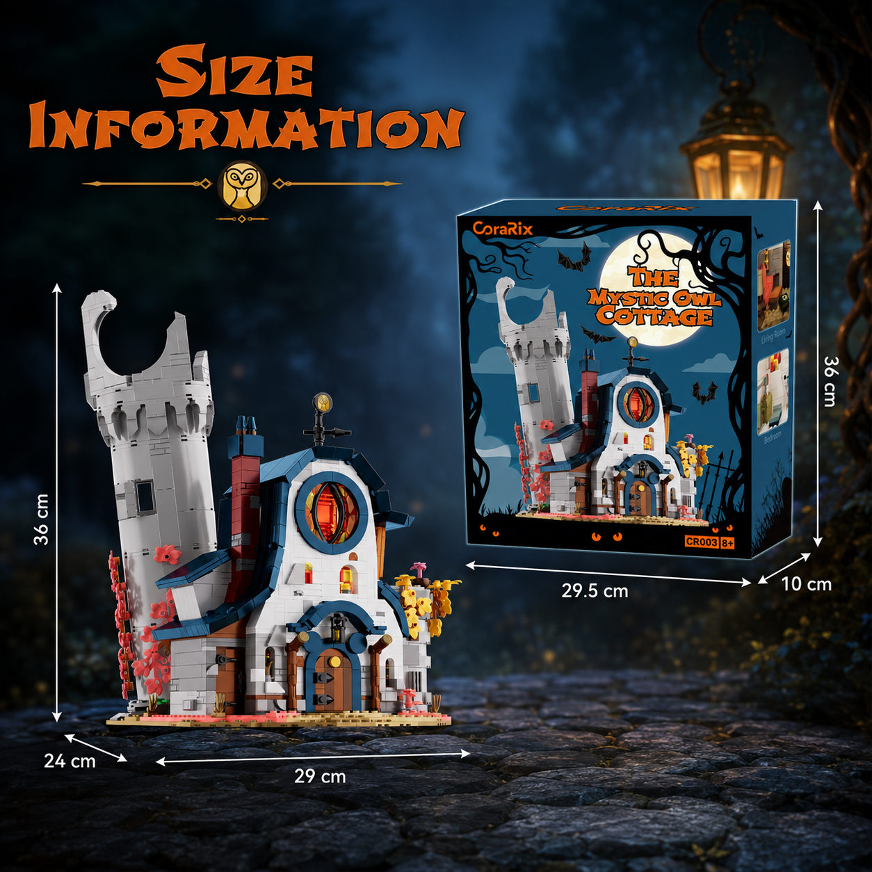 Mystic Owl Cottage product size information