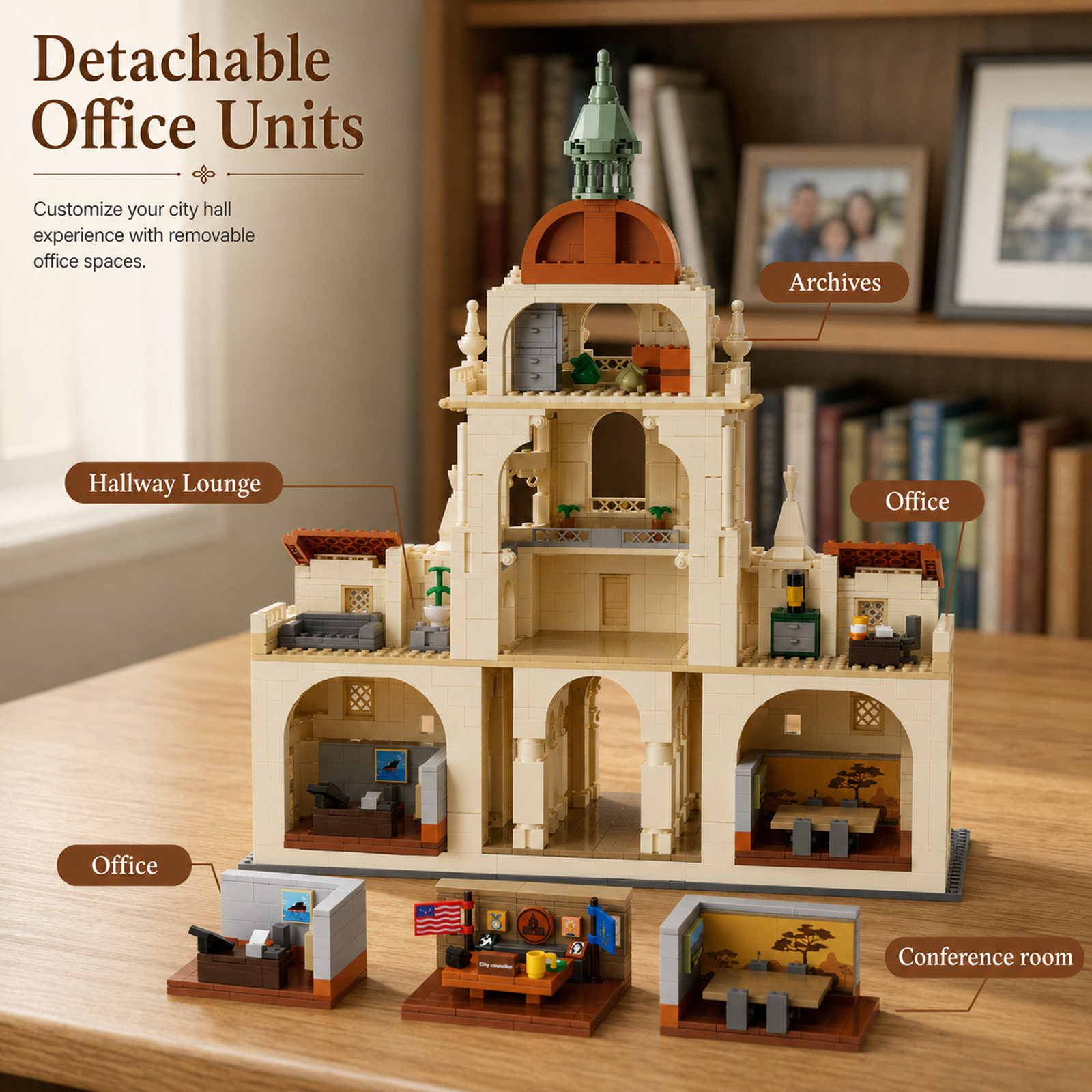 Town Hall Architecture detachable office units and open-back details
