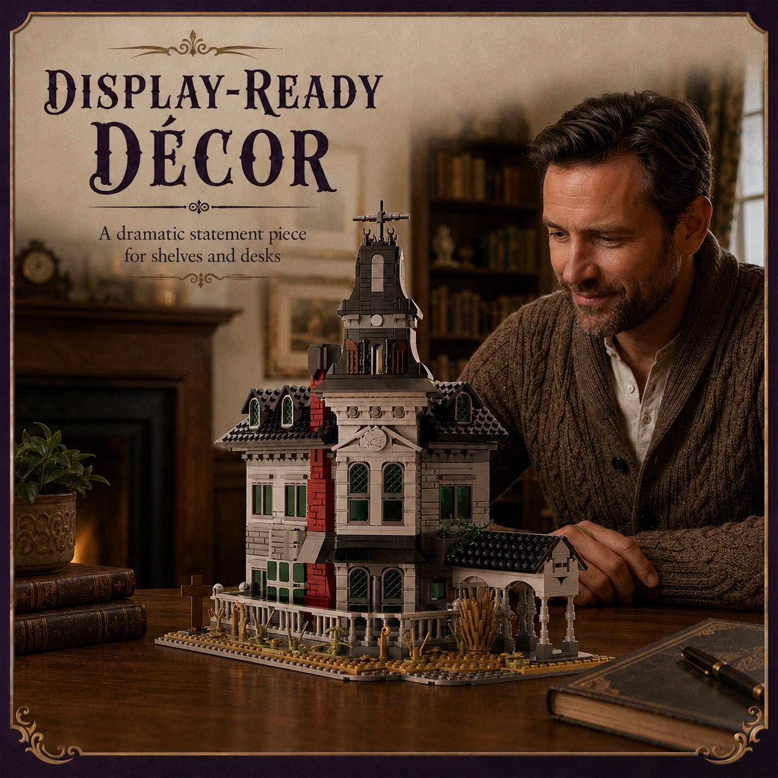 Gothic Victorian Manor display-ready decor scene